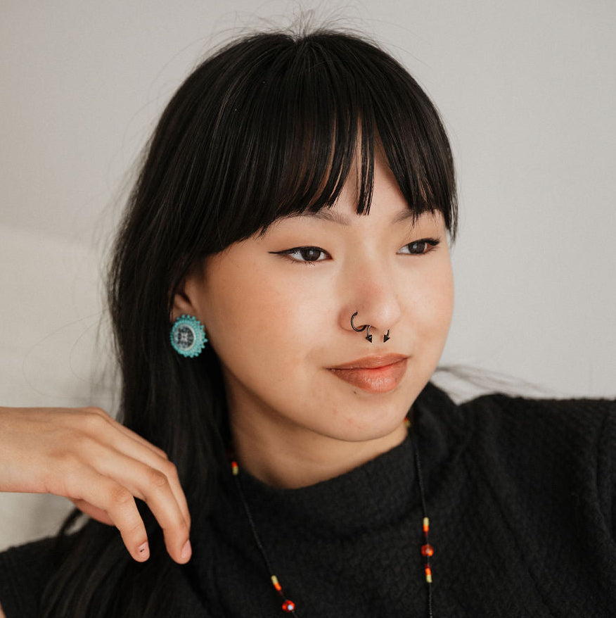 Boucles d'oreilles à cabochons